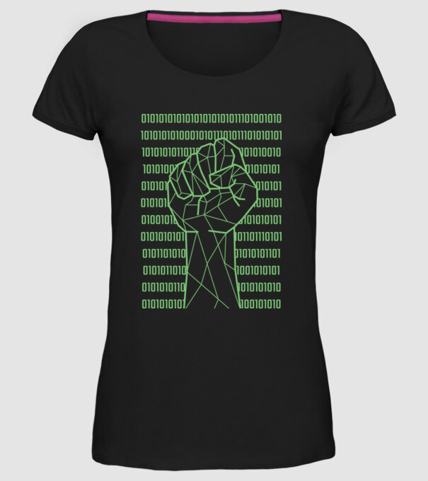 Pumn binar model negru pe tricou