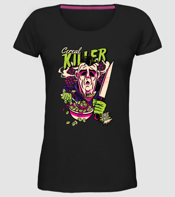 Cereale Killer Fulgi de cereale model negru pe tricou