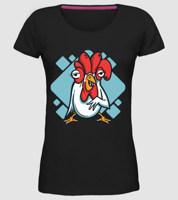 Pui model negru pe tricou