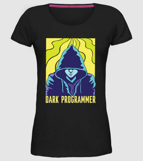 Dark Programmer model negru pe tricou