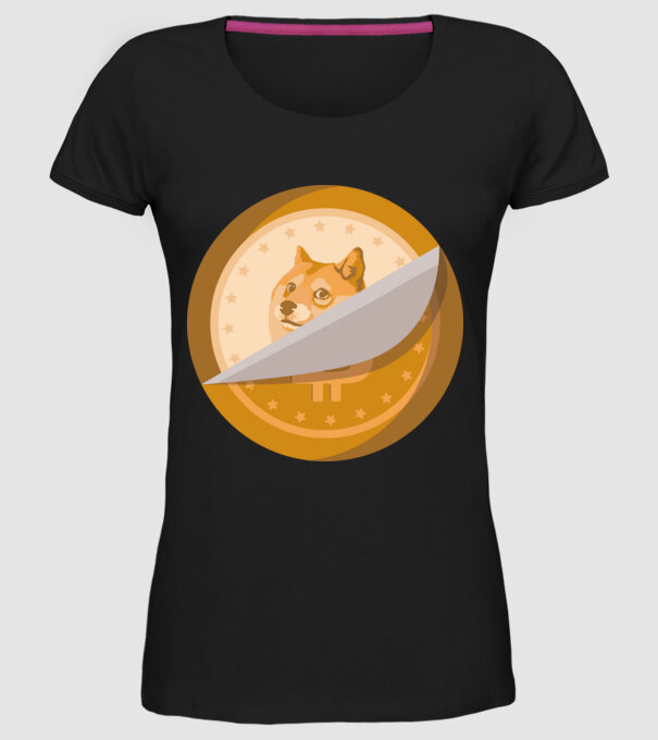 Dodge Coin model negru pe tricou