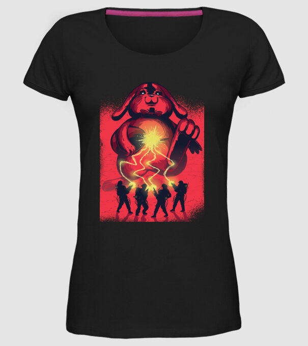 Easter Busters model negru pe tricou