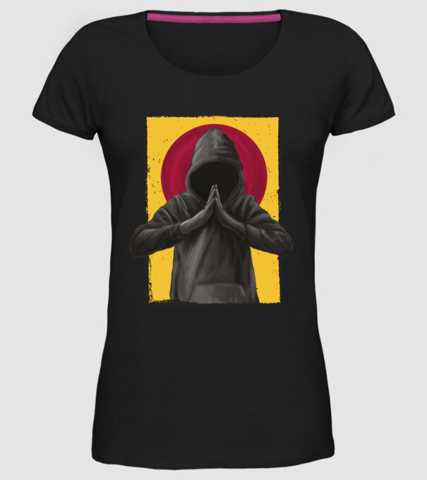 Rugăciune Hacker model negru pe tricou