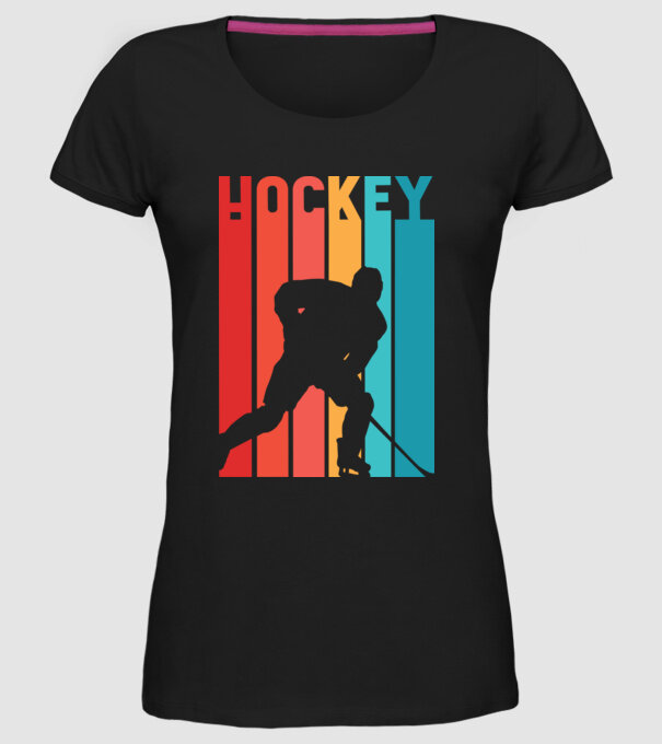 Hochei Retro model negru pe tricou