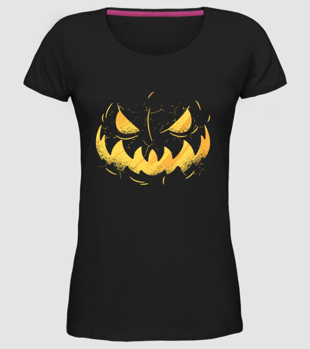 dovleac înfricoșător Halloween model negru pe tricou