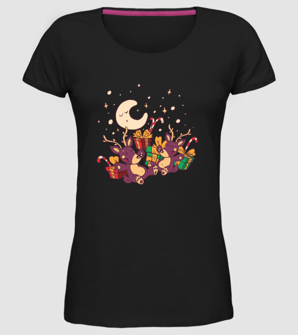 Cadouri de Crăciun model negru pe tricou