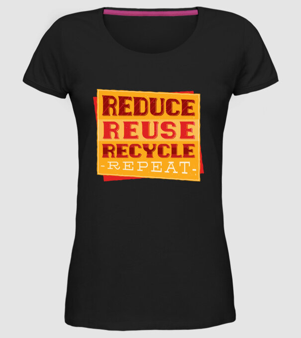 Protecția mediului model negru pe tricou