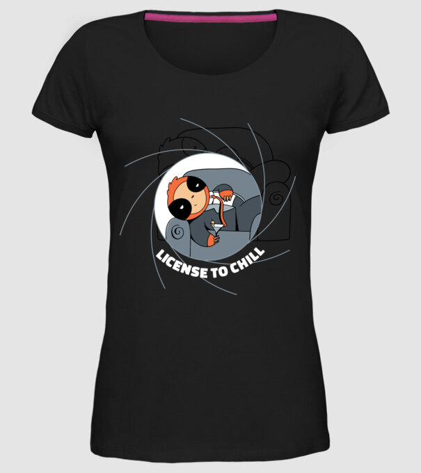 Leneș Bond 007 model negru pe tricou