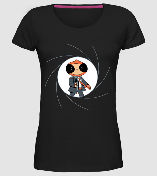 Leneș Bond 007 model negru pe tricou