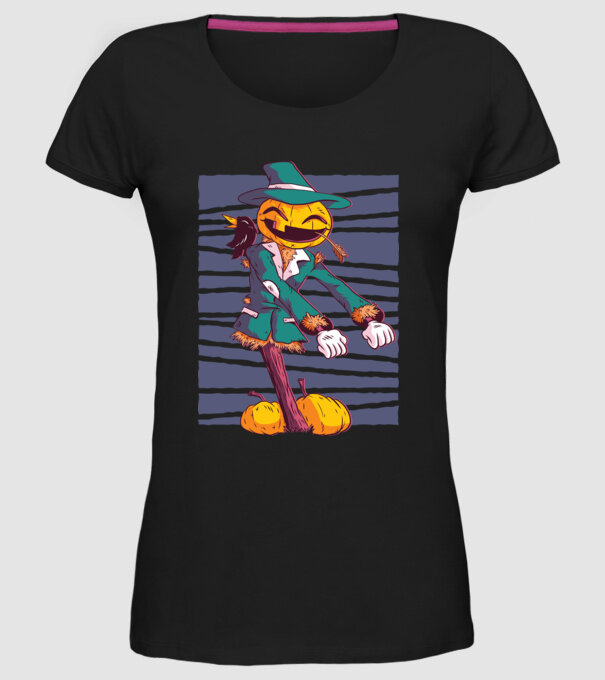 Sperietoare Halloween model negru pe tricou