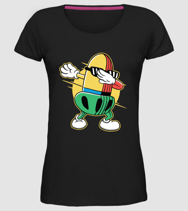 Ghindă DAB cărți de joc maghiare model negru pe tricou