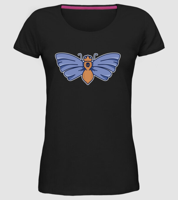 Molie model negru pe tricou