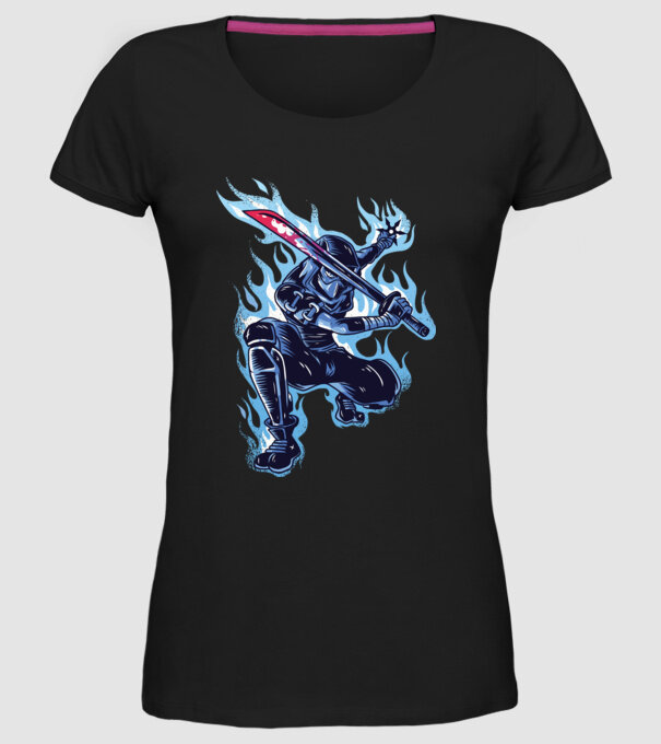 Ninja Sub Zero model negru pe tricou