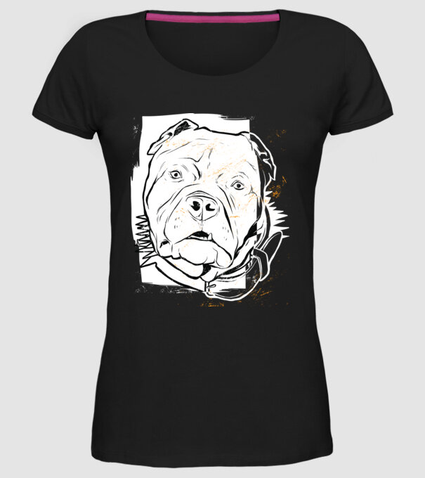 Cap Pitbull model negru pe tricou