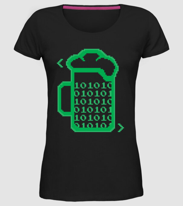 Bere Programator model negru pe tricou