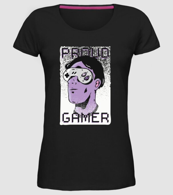Ochelarii VR Proud Gamer model negru pe tricou