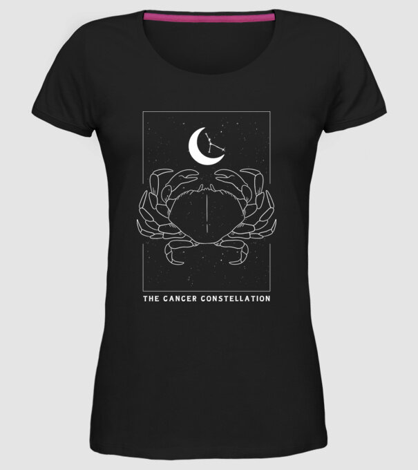 The Cancer Constellation model negru pe tricou