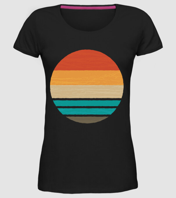 Fond Retro model negru pe tricou