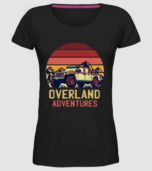 Jeep Retro model negru pe tricou