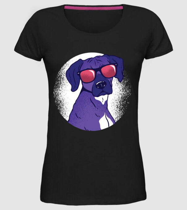 Rhodesian Ridgeback Câine cool cu ochelari de soare model negru pe tricou