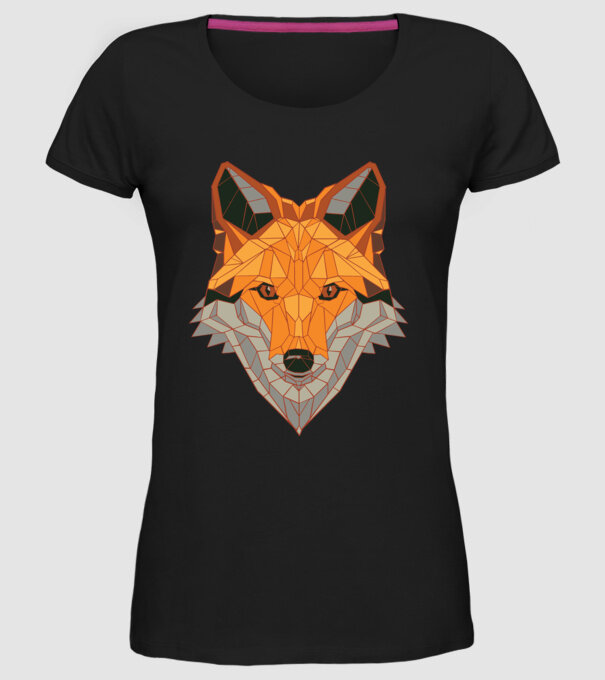 Cap de Vulpe model negru pe tricou