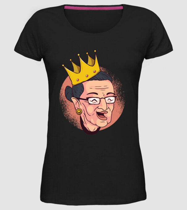 Ruth Bader Ginsburg model negru pe tricou