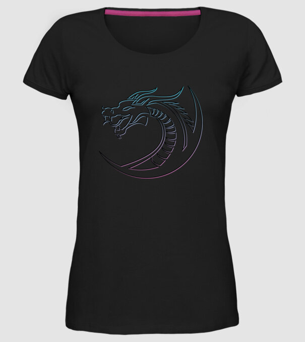 Dragon Tribal model negru pe tricou