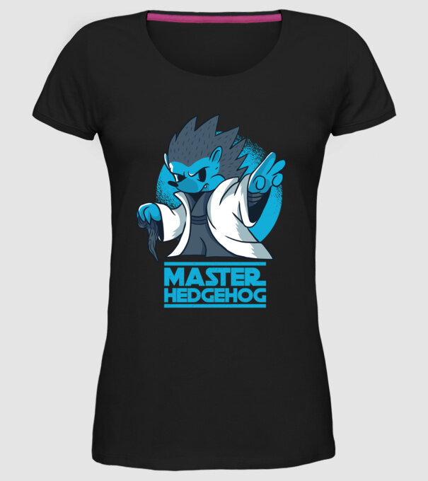 Maestru Arici model negru pe tricou