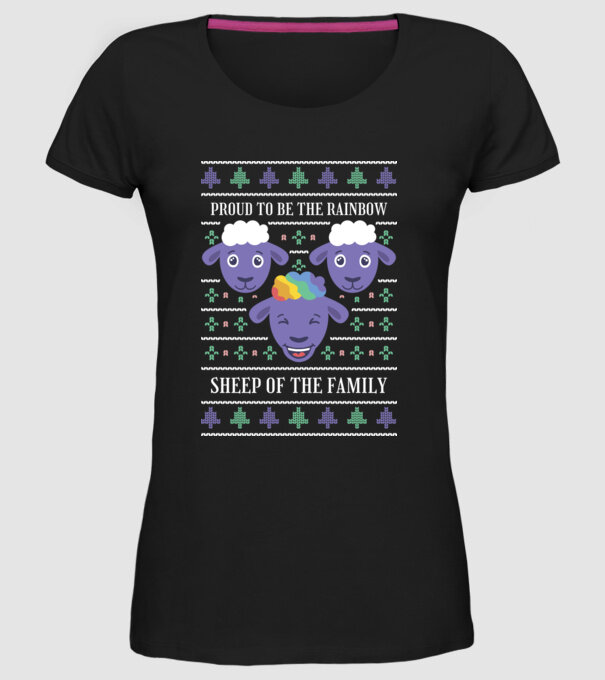 Miel cu curcubeu model negru pe tricou