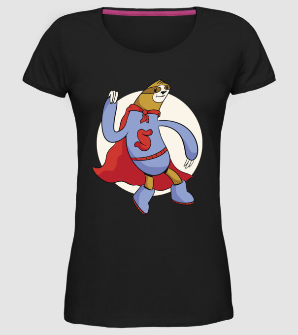 Leneș supererou model negru pe tricou
