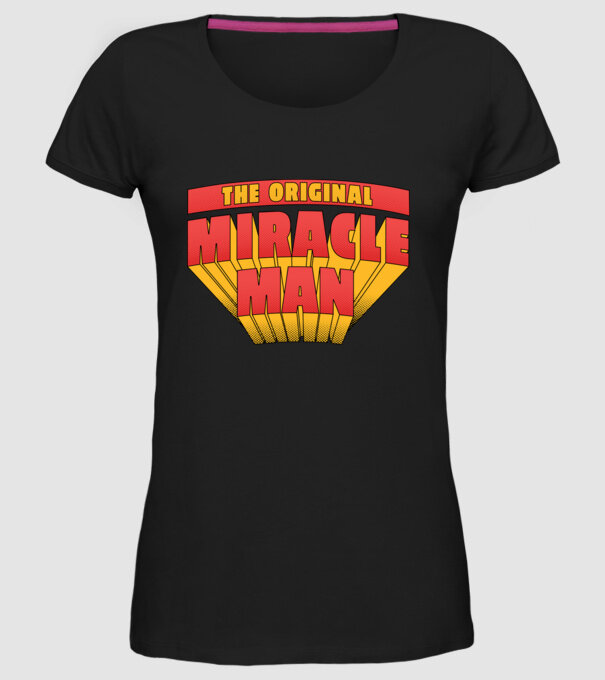The Original Miracle Man model negru pe tricou