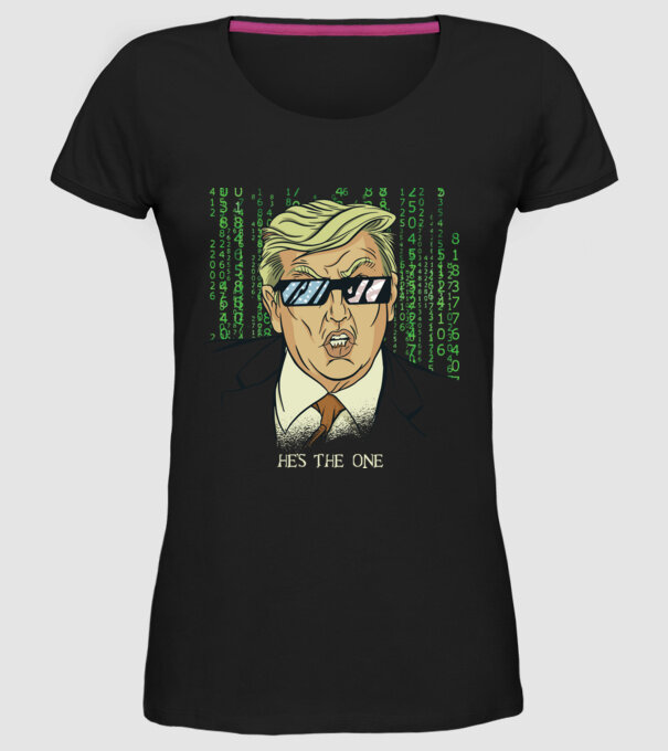 Trump Mátrix model negru pe tricou