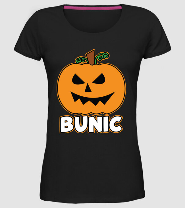 bunic model negru pe tricou