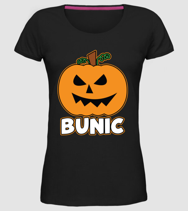 bunic model negru pe tricou