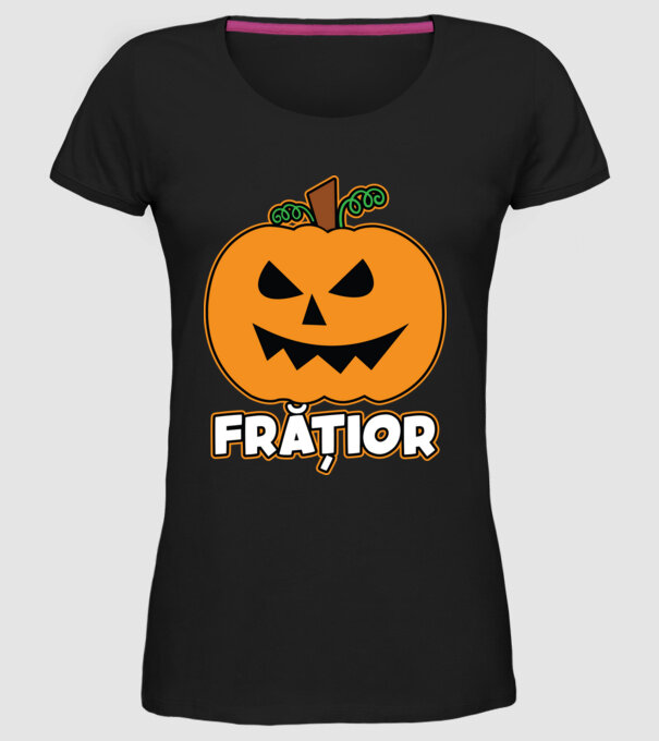 frățior model negru pe tricou