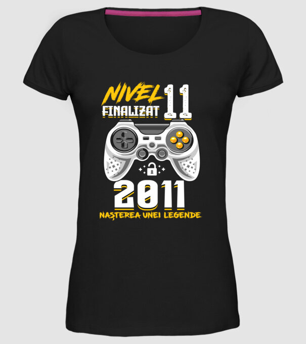 Nivel 11 finalizat. 2011 nașterea unei legende model negru pe tricou