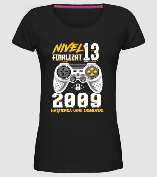 Nivel 13 finalizat. 2009 nașterea unei legende model negru pe tricou