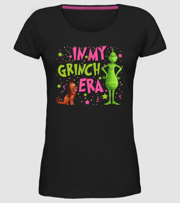 In my Grinch era model negru pe tricou