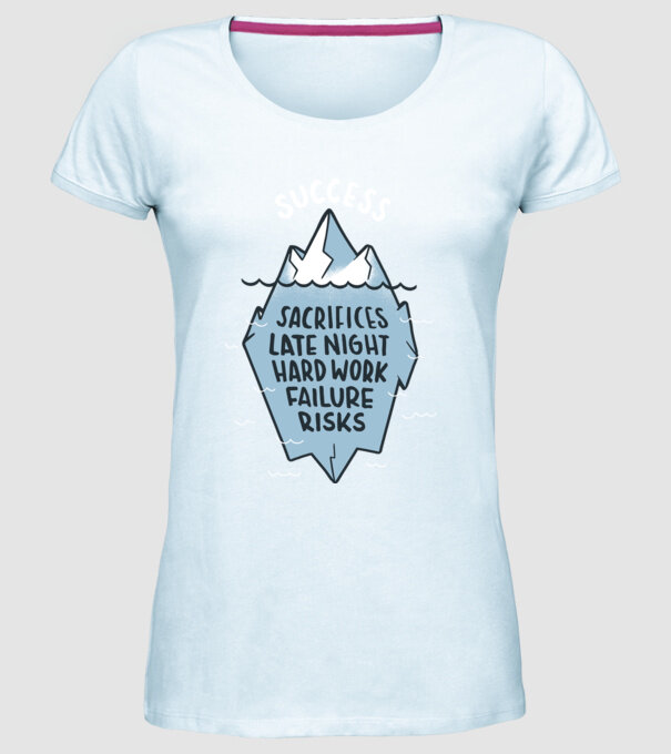 Succesul este doar vârful icebergului model albastru deschis pe tricou