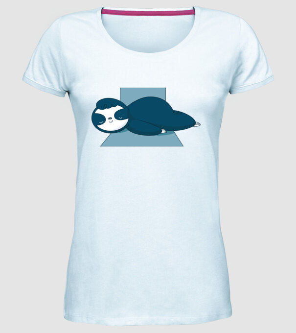 Leneș dormind model albastru deschis pe tricou