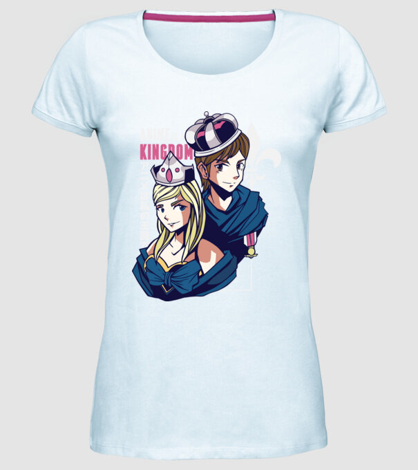 Anime este Regatul meu model albastru deschis pe tricou