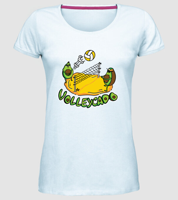 Avocado Volei model albastru deschis pe tricou