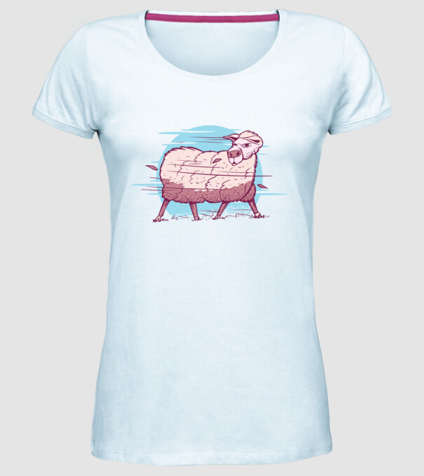 Miel în furtună model albastru deschis pe tricou