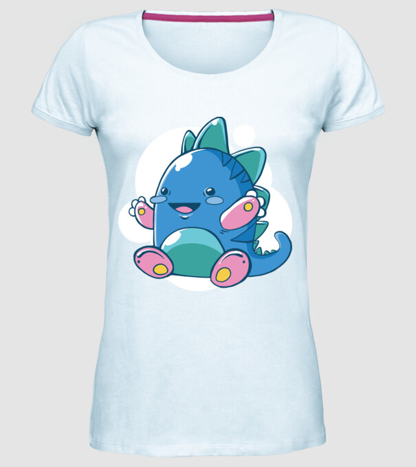 Bebe dragon model albastru deschis pe tricou