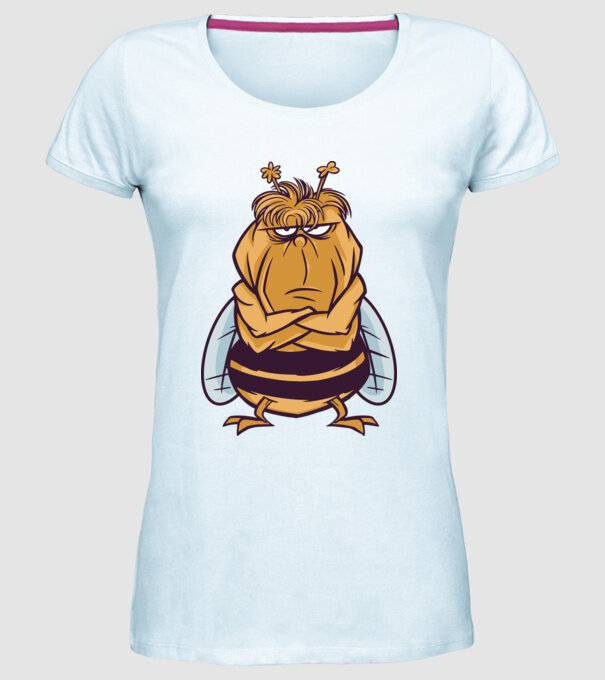 Albină Supărată model albastru deschis pe tricou