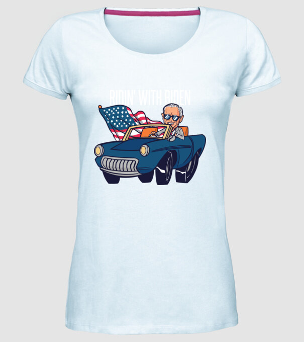 'Ridin'' with Biden - SUA 2020 alegeri' model albastru deschis pe tricou