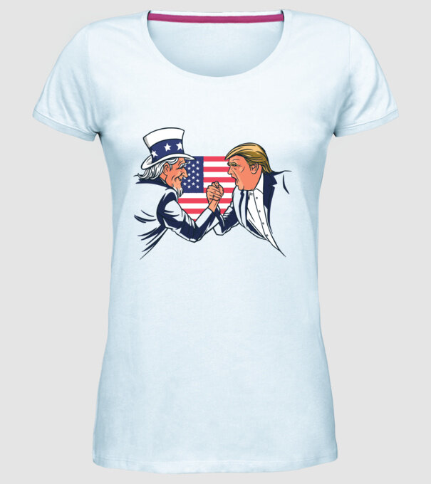 Trump Vs Unchiul Sam SUA 2020 alegeri prezidențiale model albastru deschis pe tricou