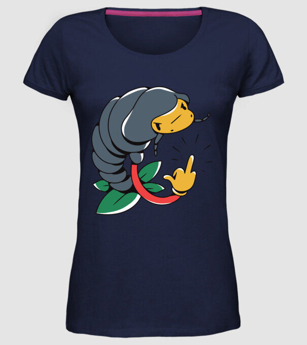 Izopodă model albastru închis pe tricou