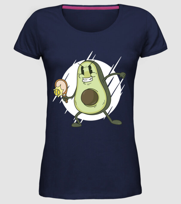 Tenis Avocado model albastru închis pe tricou