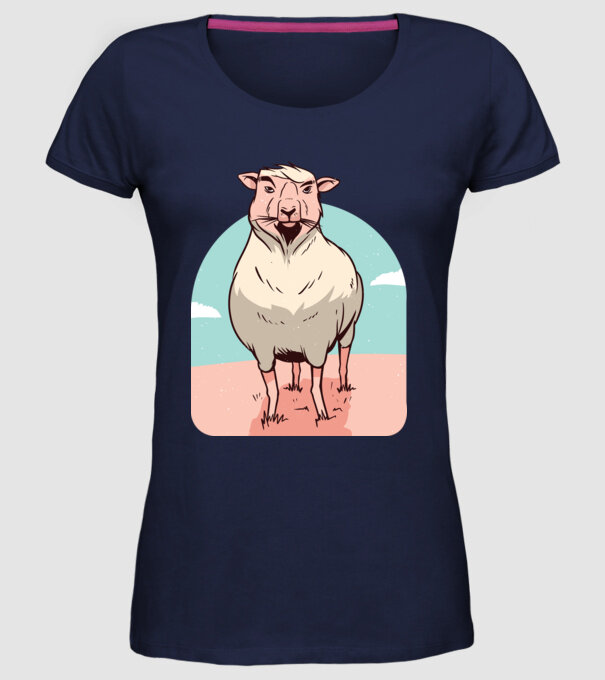 Miel Șobolan model albastru închis pe tricou
